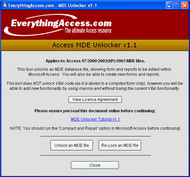 Access MDE Unlocker screenshot